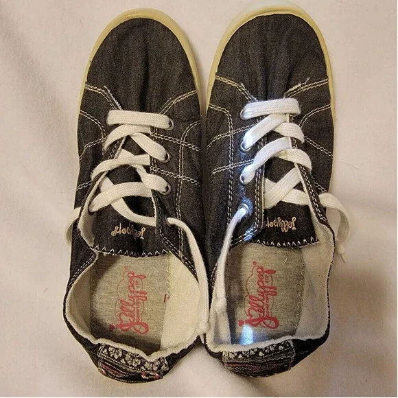 JELLYPOP Navy Dallas Sneakers EUC - 10 - Picture 1 of 8